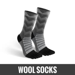 WRELS 1/3 Pairs Merino Wool Thermal Socks Men Moisture Wicking Thicken Warm Ski Hiking Cushioning Compression Sports Toe Socks