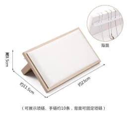 Champagne White Display Case Necklace Rack High-End Jade Jewelry Display Props Counter Display Crystal Exhibition Stand