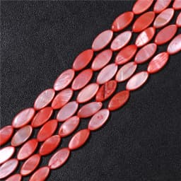 15X6mm Long Stripe Shell Beads Point Stick Mother of Pearl Shell Slice Loose Beads for DIY Making Jewelry Necklace Accessories