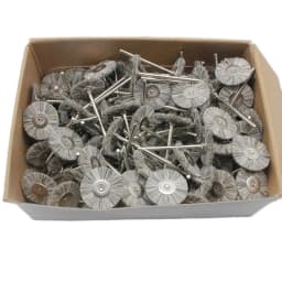 144PCS 100PCS Abrasive Brushes Wheel 19mm 22mm 25mm Jewelry Polishing Mop for Dremel Drill Grinding 2.35MM Shank