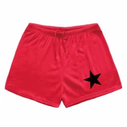 Men's summer white pure pentagram print pattern outdoor sea surfing casual comfortable refreshing versatile sports shorts