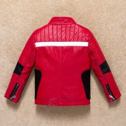 Handsome Cool Design Boys Leather Motor Jacket For Autumn Spring Kids Warm Coat Bomber Baby Toddler Winter Clothes 2-12 years