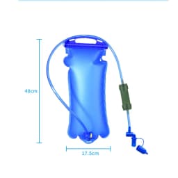 Outdoor Survival Water Filter Straw with Gravity Water Bag Filtration System Portable Water Purifier Emergency Accessories