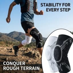 Sports Knee Pad Knob Pressure Spring Support Silicone Shock Absorption Breathable Nylon for Running Basketball Fitness