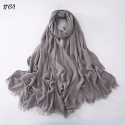 95 Colors Soft Cotton Viscose Scarf Rayon Material Muslim Hijab Mid Eastern Plain Solid Color Headscarf With Tassel