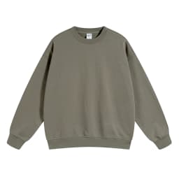 ZODF 2024 Autumn Winter Men's Basic O-Neck Sweatshirt Unisex Loose Solid 430gsm Terry Pullovers Streetwears HY0910
