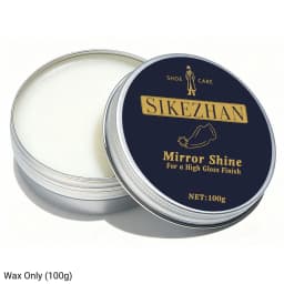 Mirror Shine Shoe Polish Wax Neutral Leather Care Paste Wooden Handle Horsehair Dauber Brush for Boots Cleaning