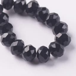 Solid Color 3x2mm 4x3mm 6x4mm 8x6mm 10x7mm 12x8mm Rondelle Faceted Czech Crystal Glass Loose Spacer Beads for Jewelry Making DIY
