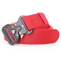 3.8X125cm - Belt Quick Release Outdoor Metal Belt Soft Real Nylon Sports Accessories Men And Women Black Belt