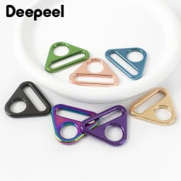 5/10Pcs Deepeel 25mm Metal Triangle Ring Buckle Bag Strap Adjust Buckles Webbing Backpack Belt Clasp Hook DIY Bags Accessories