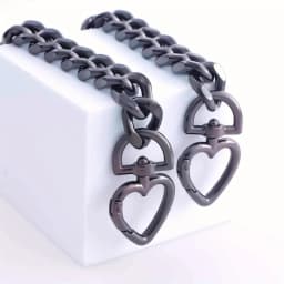 Heart Shape Purse Extender Chain for Metal Handbag Replacement Purse Chain Strap Shoulder Strap DIY