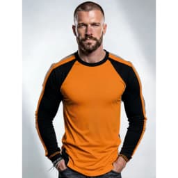 Men's Construction Workers Uniforms 3D Digital Printed Casual Round-Neck Long-Sleeved T-Shirt Comfortable T-Shirts Sportswear