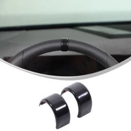 2x ABS Red Plastic Car Steering Wheel Positioning Label Decorative Cover Suitable for BMW 5 Series G60 2024-2025 X3 G45 2025