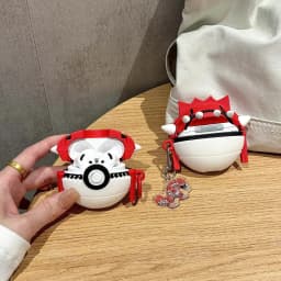 For Airpods Pro 3 Case 2025,Ball Groudon 3D Cartoon Anime Shockproof Earphone Cover For Airpods 4 3 2 1 Case Cover Funda