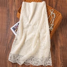 Birdtree, Silk Lining Straight Skirt, Women's Three Layer Elegant Skirts, Sequin Embroidery, 2026 Spring New D63224JF