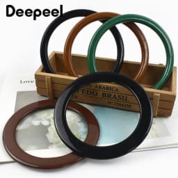 2/4/10Pcs Deepeel 10/11.4cm Round Plastic Bag Handle Purse Frame Handbag Kiss Clasp Bracket DIY Handmade Bags Sewing Accessories
