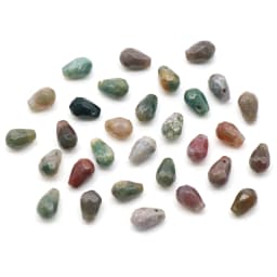 10PC New Reiki Natural Gem Stone Beads Charms Drop-shaped Faceted Moonstone Pendant for DIY Necklace Earring Jewelry Making Gift