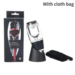 Professional Magic Red Wine Decanter Pourer with Filter Stand Quick Air Aerator Dispenser for Home Dining Bar Essential Set New