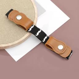 Press Buckle Style Kids Elastic Lazy Belt Versatile Jeans Belt Elastic Stretch Belt for Teen Kids Girls Adjustable Length