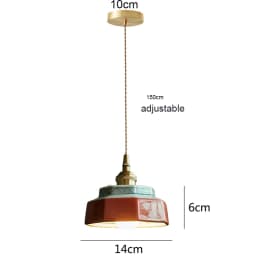 Vintage Ceramic LED Pendant Light Cafe Loft Dining Room Bedside Home Decor Japanese Chandelier Hanging Lamp Luminaire Kitchen