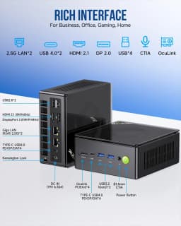 GMKtec K8 Plus AMD Ryzen 7 8845HS MINI PC Oculink Windows 11 Pro DDR5 M.2 2280 SSD WIFI6 BT5.2 Desktop Mini PC Gamer Computer