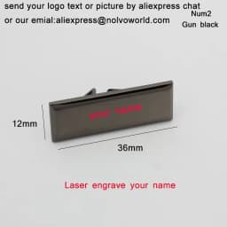 50-100PCS Laser YOUR NAME 45*13MM Metal Label Long Rectangle Purses Label Tags Metal Logo For DIY Handbag Bags Metal Labels
