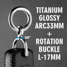 Luxury Titanium Car Key Chain Men Keychain Lightweight EDC Spin Key Ring Holder Buckle Male Father's Day Gift Jewelry Wholesale