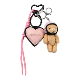 New 1PC Cute Helmet, Bear Pendant, Bag Accessory, Motorcycle Bear Doll, Keychain, Small Pendant