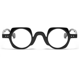 JNPCXI New Arrival Retro Round Punk Glasses for Men Clear Lens Fashion Glasses Frame Women Vintage Hexagon Decoration Male