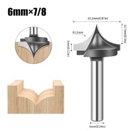 1/4 Inch 1/2 Inch Shank 6mm 12mm Shank Bottom Milling Cutter Slotting Cutter Engraving Machine Bottom Cleaning Router Bit