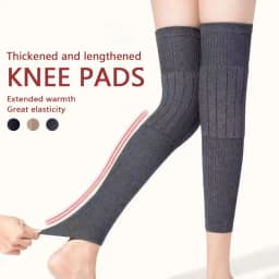 HOT Winter Thicken Warm Kneepad Leg Guard Women Men Windproof Coldproof Leg Warmers KneeCap Leg Sleeves Sports Knee Protector