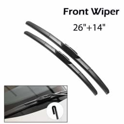 Wiper Front + Rear Wiper Blades Set Kit For Honda Fit Jazz MK2 MK3 2009-2017 2016 2015 2014 2010 Windshield Windscreen 26"14"14"