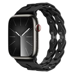 Chain Link Silicone Strap for Apple Watch Band Ultra 3 2 49mm 44mm 40mm 45mm 41mm 42mm Bracelet for Series 11 10 9 8 7 6 5 4 SE3
