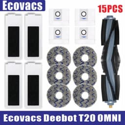 Ecovacs Deebot T20 Omni T20e Accessories Main Side Brush Mop Cloth HEPA Filter Dust Bag Replacement Spare Parts