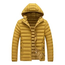 New hooded Lightweight Down Jacket for Men Slim Fit Solid Color Korean Style parkas Trendy Mens Cold-resistant Stylish men Coats