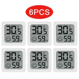6-10PCS Digital Thermometer Hygrometer Indoor Room Electronic Temperature Humidity Meter Sensor Gauge Weather Station For Home 