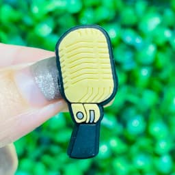 1-17Pcs Music Is My Life Slipper PVC Shoes Charms Guitar Microphone Buckle Clog Decorations DIY Backpack Wristbands Party Gift