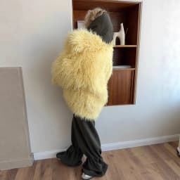 Faux Fur Coats Women Solid Fur Jacket Oversize Scarf Round Neck Long Sleeve Open Stitch Thick Warm Fur Casual 2025 Autumn Winter