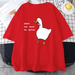 Peace Was Never An Option Prints Mans Cotton Tee Clothing Creativity All-math Short Sleeve Fashion Casual Loose Tops Men T-Shirt