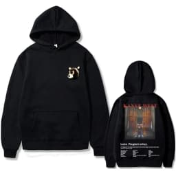 Kanye West Graduation Bear Double Sided Printed Hoodie Men Women Fashion Hip Hop Cool Sweatshirts Unisex Fleece Cotton Hoodies