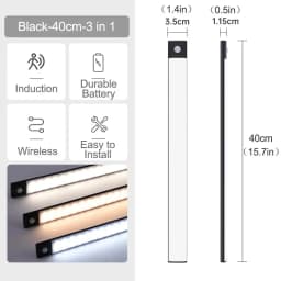 Under Cabinet Lights LED Motion Sensor Night Light USB Rechargeable Dimmable Lamps for Kitchen Cabinet Bedroom Wardrobe Lighting