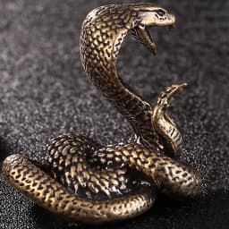 Copper Brass Mini Snake Antique Bronze Decor Figurines For Interior Decoration Desktop Ornament Pure Copper Miniatures Statue