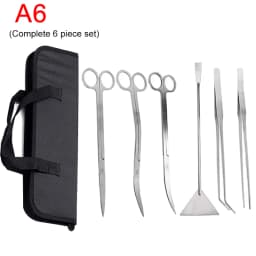 Aquarium Cleaning Tools Set Wave Scissors Tweezers Aquatic Plant Grass Trimming Stainless Fish Tank Tools Aquarium Accessories