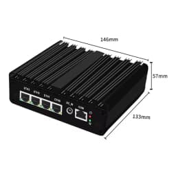Intel N150 Firewall Fanless Mini PC Upgraded Version Intel Celeron N5105 7305 J5005 4x2.5G Solid Mini Computer pfSense OPNsense