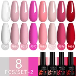 LILYCUTE 12PCs 7ml Nude Brown Red Nail Gel Polish Set Semi Permanent UV Gel For Nail Art Manicure Soak Off Gel Nail Polish Kit