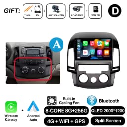 Android OS for Hyundai I30 2006 2007 2008 2009 2010 2011 Car Radio Multimedia Player DSP Stereo WiFi GPS Navigation Head Unit