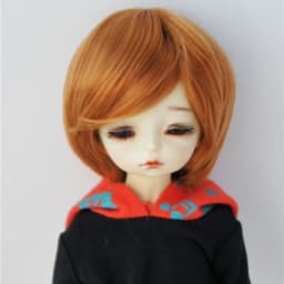 JD081 1/12 1/8 1/6 1/4 1/3 Synthetic Mohair Doll Accessories Short Girlish Cut Lati White&Yellow OB11 YOSD MSD SD BJD Wigs