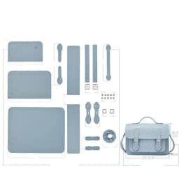 New PU Leather DIY Material Bag 10 Colors DIY Cambridge Messenger Bag Hand-stitched Self-made Bag Women