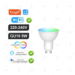 Tuya E27 GU10 E14 Smart Bulb Bluetooth WiFi Zigbee Dimmable Smart LED Lamp RGBCW LED Light Bulb Work With Alexa Google Assistant