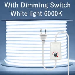 220V COB LED Lamp Strip 1-30M Switch/Dimmable Power EU Plug RA90 Outdoor Garden 288LEDs/m FOB LED Tape Bedroom Kitchen Lighting